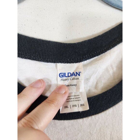 Womens 2XL Aunt Patrol Gildan Heavy Cotton 3/4 Sleeve Raglan T-Shirt - Picture 5 of 5